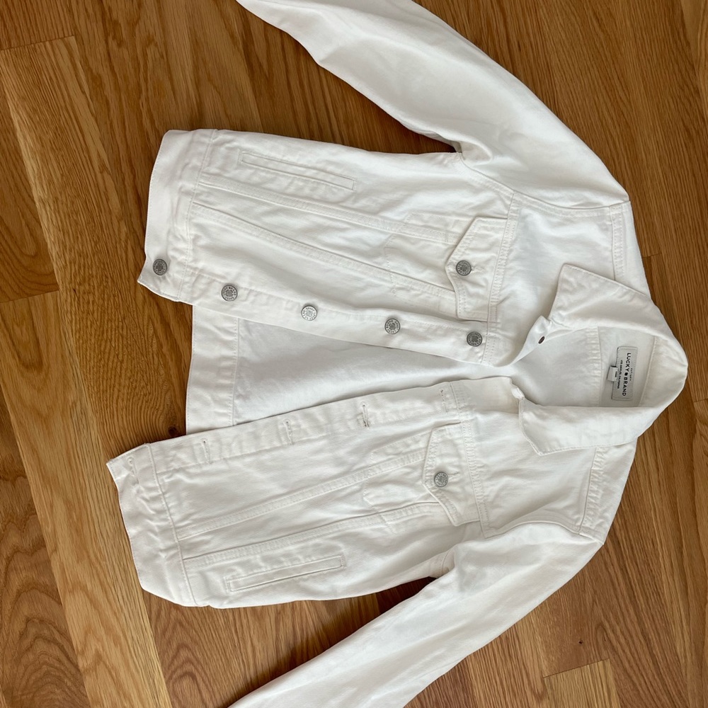 Lucky Brand White jean jacket